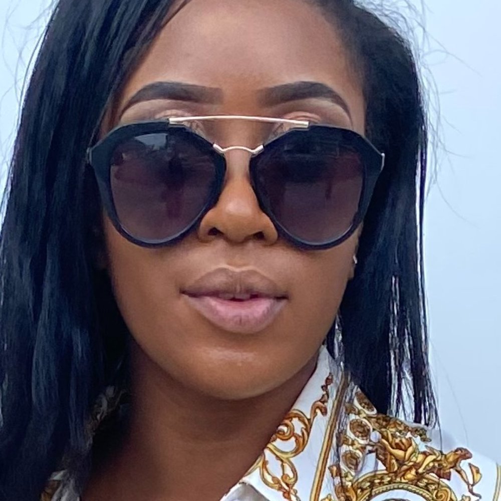 Black and Gold Oversized sunglasses
